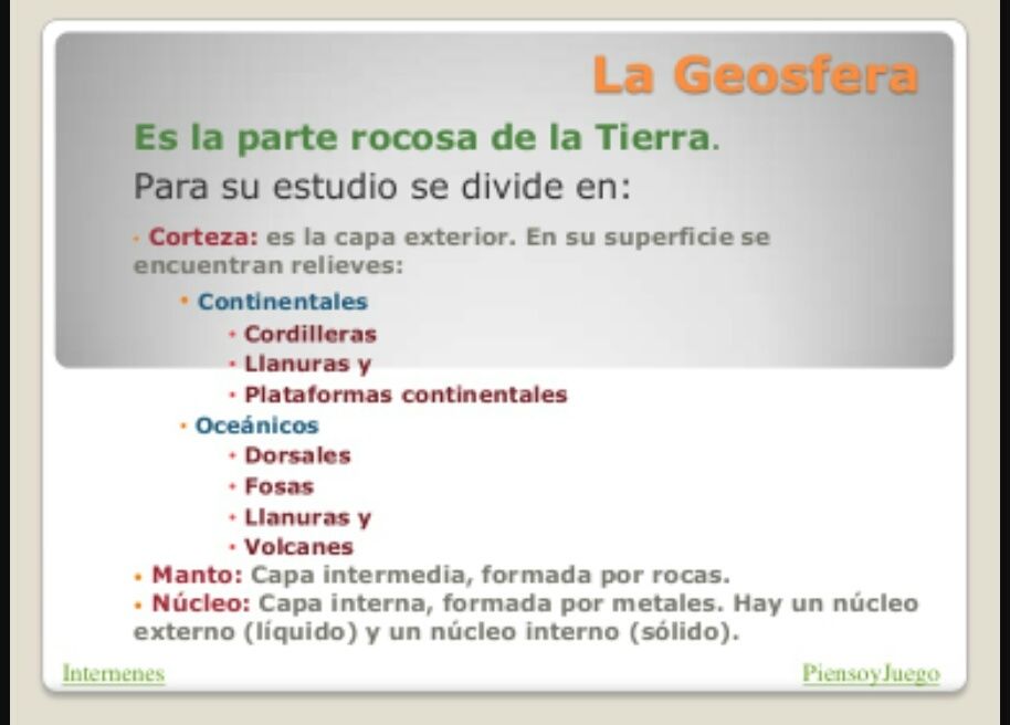 La Geosfera Las Rocas Y Los Minerales Mind Map