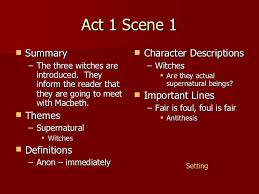 English Literature- Macbeth | Flashcards