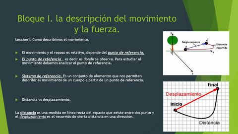 bloque I fisica | Flashcards