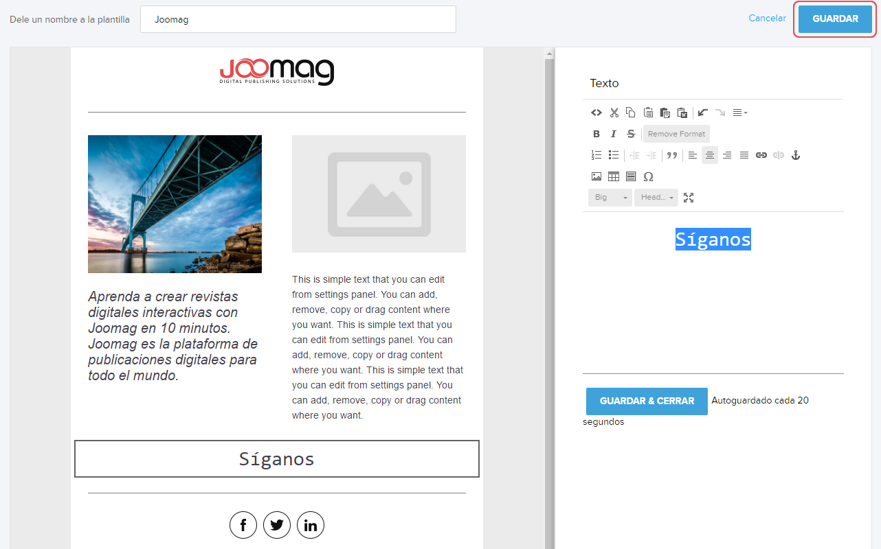 Joomag-Editafacil | Slide Set