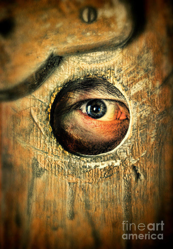 Always look through the peephole