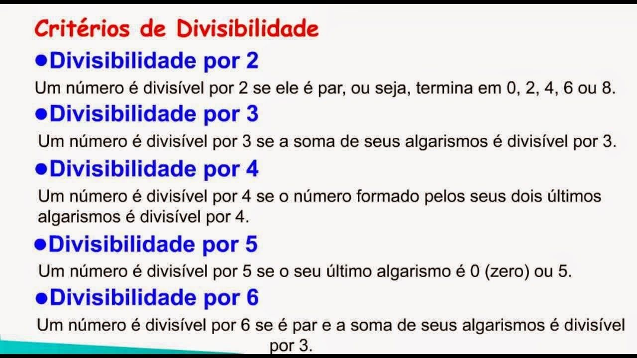 Qual É O Critério De Divisibilidade Por 7 Exemplos