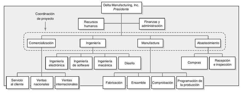 Estructura Organizacional Mind Map