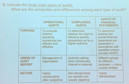 Auditing Chapter 1 | Flashcards