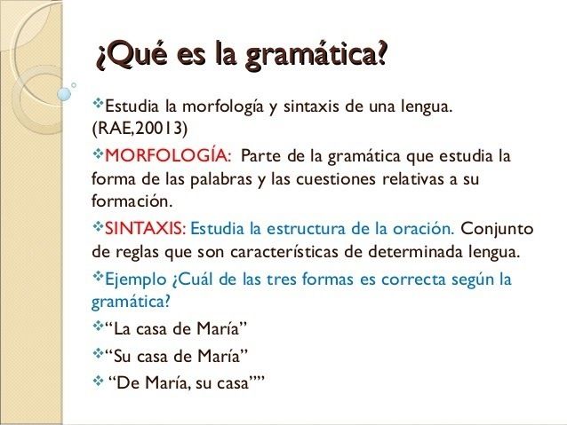 Gramatica | Mind Map