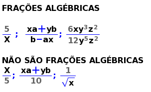 Simplificação de frações algébricas 