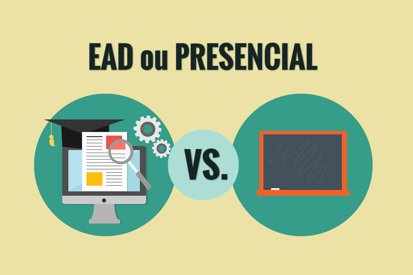 DIFERENÇAS E SEMELHANÇAS ENTRE A EAD E O ENSINO PRESENCIAL | Mapa Mental