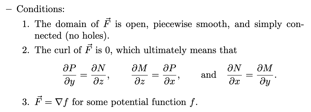 Vector Calculus Formulas | Flashcards