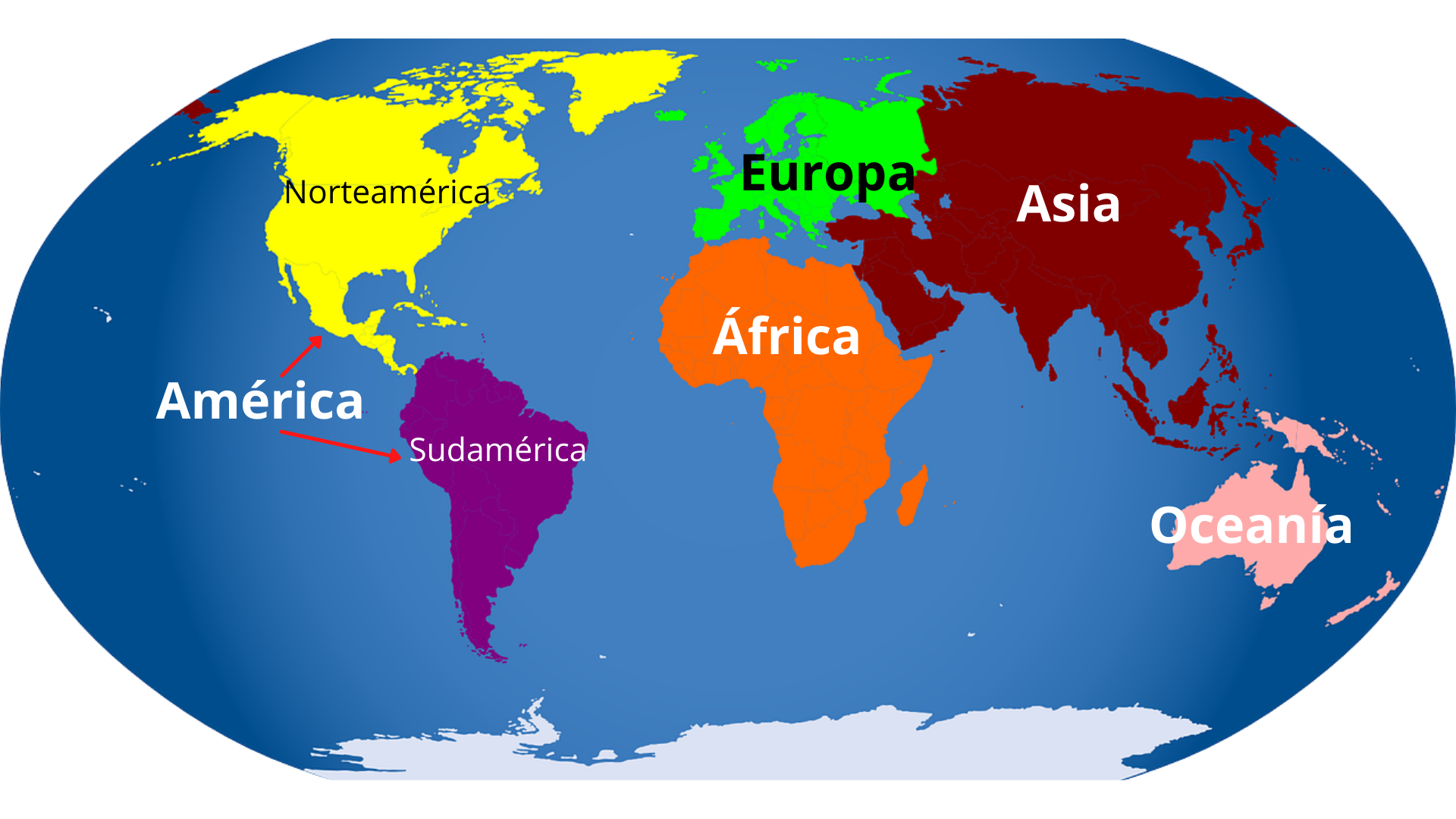 Continentes Mapa Mental 4434