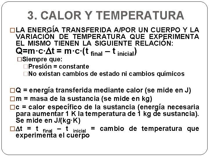 Calor y Temperatura | Mind Map