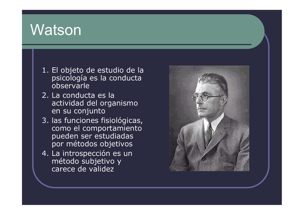 Biografía De John Watson Y Albert Bandura | Slide Set