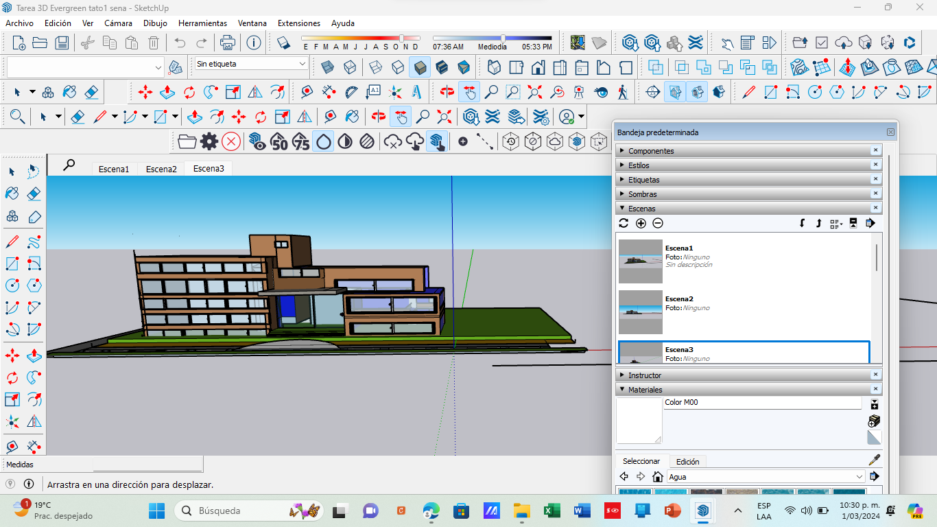 uso y adecuación de la impreción y el video en sketchup | Mind Map