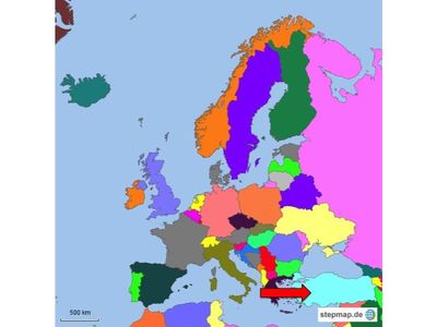 StepMap - Mapa de Europa - Landkarte für Germany