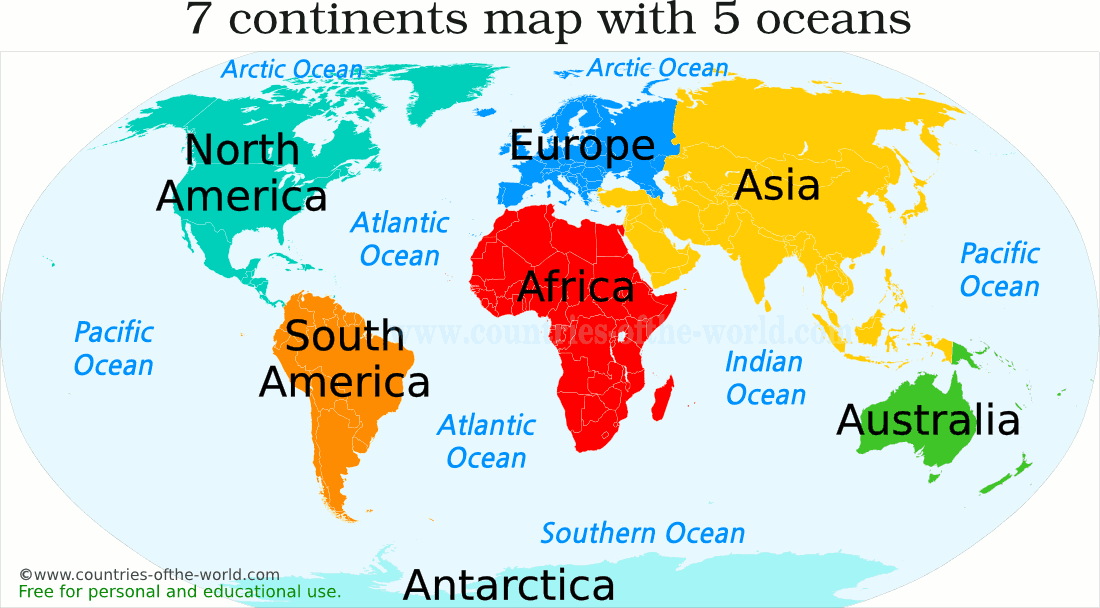 Continent, Country, Nationality and cities | Mapa Mental